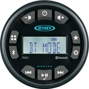 JENSEN 3" JMS3RTL Bluetooth AM/FM/WB/USB Waterproof Stereo - Black [JMS3RTL] - Point Supplies Inc.