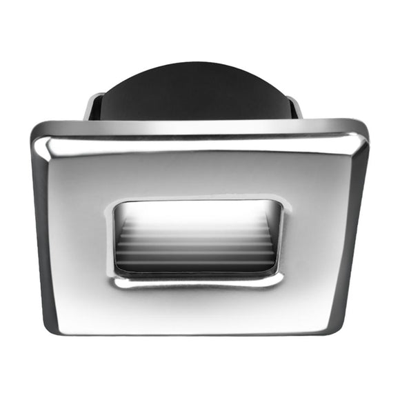 i2Systems Ember E1150Z Snap-In - Polished Chrome - Square - Warm White Light [E1150Z-12CAB] - Point Supplies Inc.