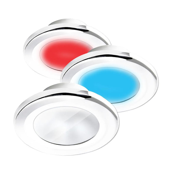 i2Systems Apeiron A3120 Screw Mount Light - Red, Warm White  Blue - White Finish [A3120Z-31HCE] - Point Supplies Inc.