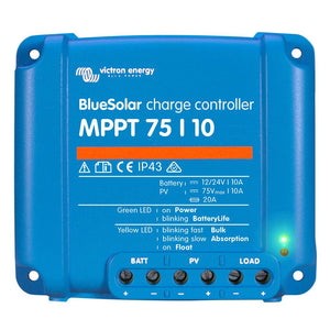 Victron BlueSolar MPPT Charge Controller - 75V - 10AMP [SCC010010050R] - point-supplies.myshopify.com