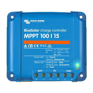 Victron BlueSolar MPPT Charge Controller - 100V - 15AMP [SCC010015200R] - point-supplies.myshopify.com