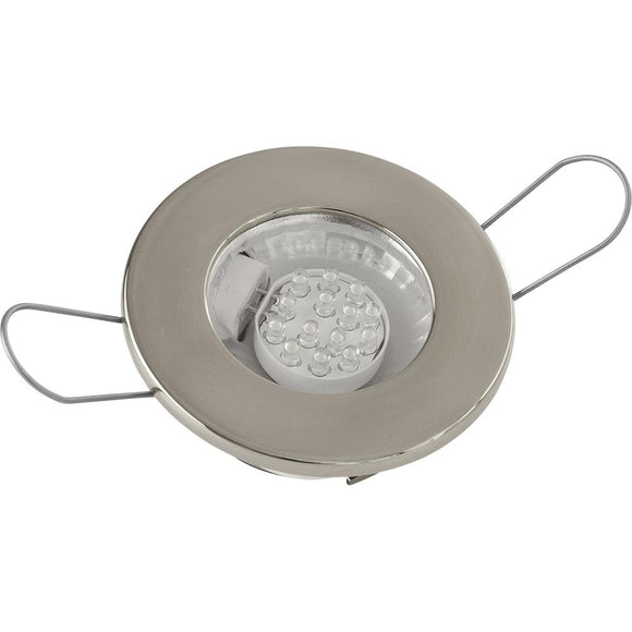 Sea-Dog LED Overhead Light - Brushed Finish - 60 Lumens - Clear Lens - Stamped 304 Stainless Steel [404230-3] - Point Supplies Inc.