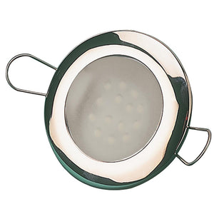 Sea-Dog LED Overhead Light 2-7/16" - Brushed Finish - 60 Lumens - Frosted Lens - Stamped 304 Stainless Steel [404332-3] - Point Supplies Inc.