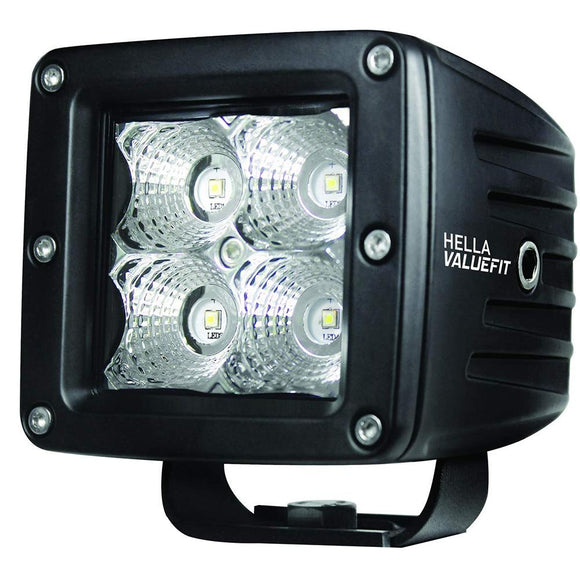 Hella Marine Value Fit LED 4 Cube Flood Light - Black [357204031] - Point Supplies Inc.