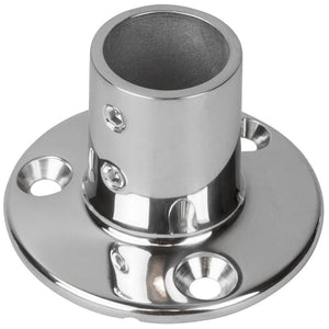 Sea-Dog Rail Base Fitting 2-3/4" Round Base 90 316 Stainless Steel - 1" OD [280901-1] - Point Supplies Inc.