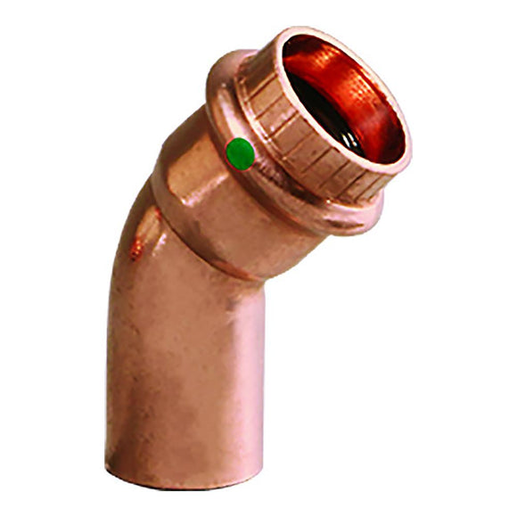 Viega ProPress 3/4" - 45 Copper Elbow - Street/Press Connection - Smart Connect Technology [77053] Viega Point Supplies Inc.