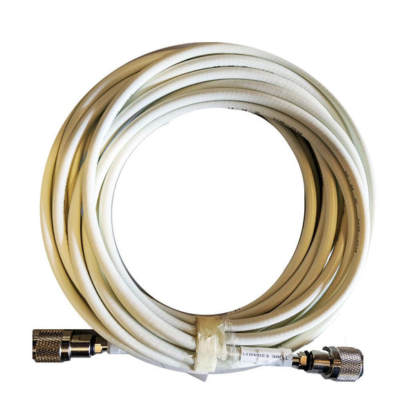Shakespeare 20 Cable Kit f/Phase III VHF/AIS Antennas - 2 Screw On PL259S  RG-8X Cable w/FME Mini Ends Included [PIII-20-ER] - Point Supplies Inc.