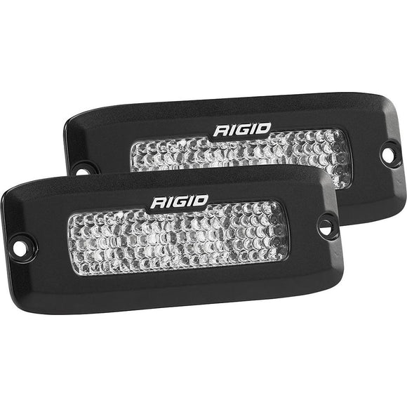RIGID Industries SR-Q Series PRO Spot Diffused LED - Flush Mount - Pair - Black [925513BLK] - Point Supplies Inc.