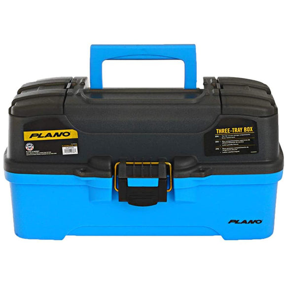 Plano 3-Tray Tackle Box w/Dual Top Access - Smoke  Bright Blue [PLAMT6231] - Point Supplies Inc.
