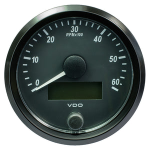VDO SingleViu 80mm (3-1/8") Tachometer - 6,000 RPM [A2C3833010030]