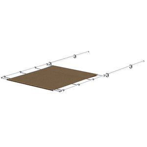 SureShade PTX Power Shade - 51" Wide - Stainless Steel - Toast [2021026261]