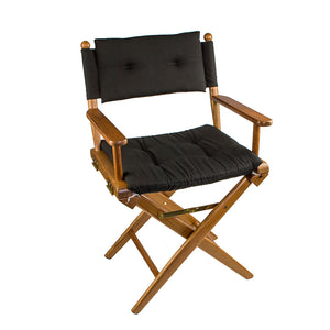 Whitecap Directors Chair w/Black Cushion - Teak [61041]