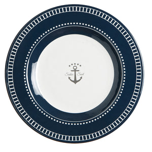 Marine Business Melamine Round Dessert Plate - SAILOR SOUL - 7" Set of 6 [14003C]