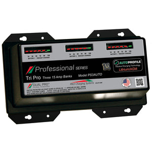 Dual Pro PS3 Auto 15A - 3-Bank Lithium/AGM Battery Charger [PS3AUTO]