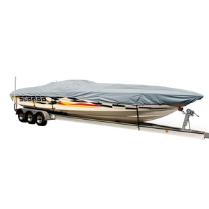 Carver Sun-DURA Styled-to-Fit Boat Cover f/25.5 Performance Style Boats - Grey [74325S-11]