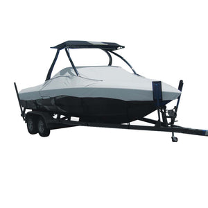 Carver Sun-DURA Specialty Boat Cover f/19.5 Tournament Ski Boats w/Tower - Grey [74519S-11]
