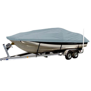 Carver Sun-DURA Styled-to-Fit Boat Cover f/19.5 Sterndrive Deck Boats w/Low Rails - Grey [75119S-11]