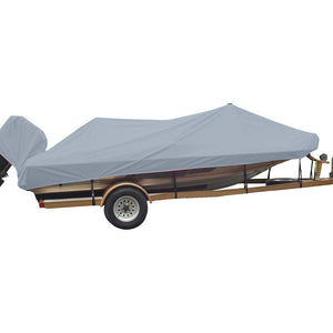 Carver Sun-DURA Styled-to-Fit Boat Cover f/17.5 Wide Style Bass Boats - Grey [77217S-11]