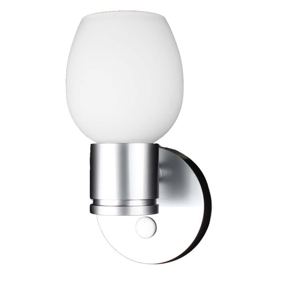 Lunasea LED Wall Light - Brushed Nickel - Tulip Glass [LLB-33OW-81-OT]