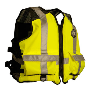 Mustang High Visibility Industrial Mesh Vest - Fluorescent Yellow/Green/Black - XL/Large [MV1254T3-239-L/XL-216]