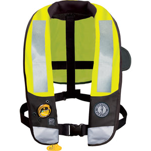Mustang HIT High Visibility Inflatable PFD - Fluorescent Yellow/Green - Automatic/Manual [MD3183T3-239-0-202]