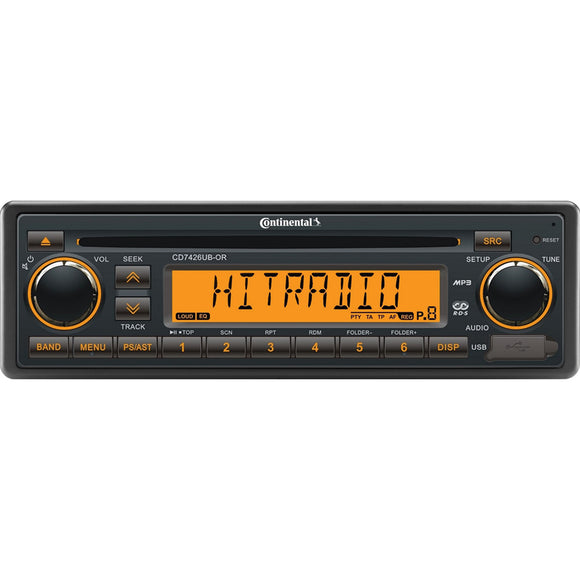 Continental Stereo w/CD/AM/FM/BT/USB - 24V [CD7426UB-OR]