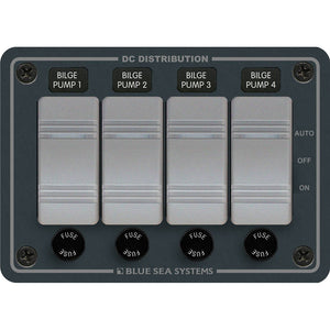 Blue Sea 8666 Contura 4 Bilge Pump Control Panel [8666]