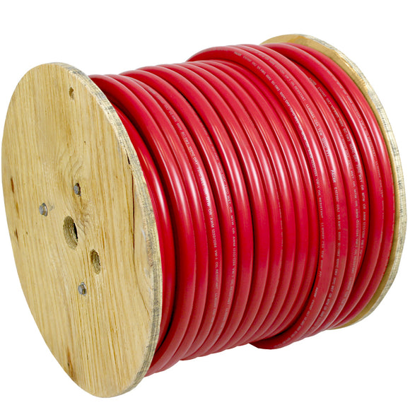 Pacer Red 3/0 AWG Battery Cable - 250 [WUL3/0RD-250]