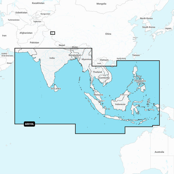 Garmin Navionics Vision+ NVAE010L - Indian Ocean  South China Sea - Marine Chart [010-C1213-00]