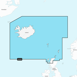 Garmin Navionics Vision+ NVEU043R - Iceland to Orkney - Marine Chart [010-C1246-00]