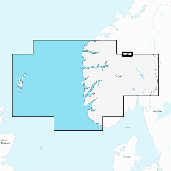 Garmin Navionics Vision+ NVEU051R - Norway, Lista to Sognefjord - Marine Chart [010-C1250-00]
