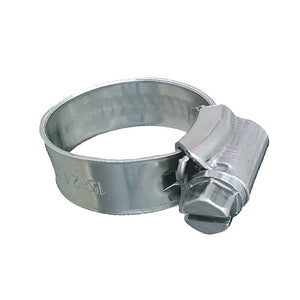 Trident Marine 316 SS Non-Perforated Worm Gear Hose Clamp - 3/8" Band - (1-1/16"  1-1/2") Clamping Range - 10-Pack - SAE Size 16 [705-1001]